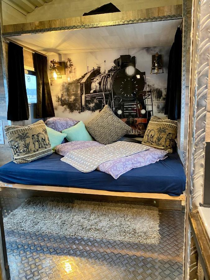Gleis 2, Waggon Mit Ofen, Optional Mit Whirlpool Und Sauna Ferienhaus